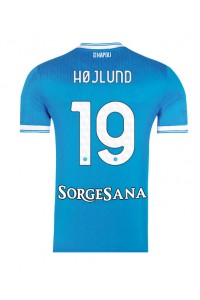 SSC Napoli Rasmus Hojlund #19 Jalkapallovaatteet Kotipaita 2025-26 Lyhythihainen